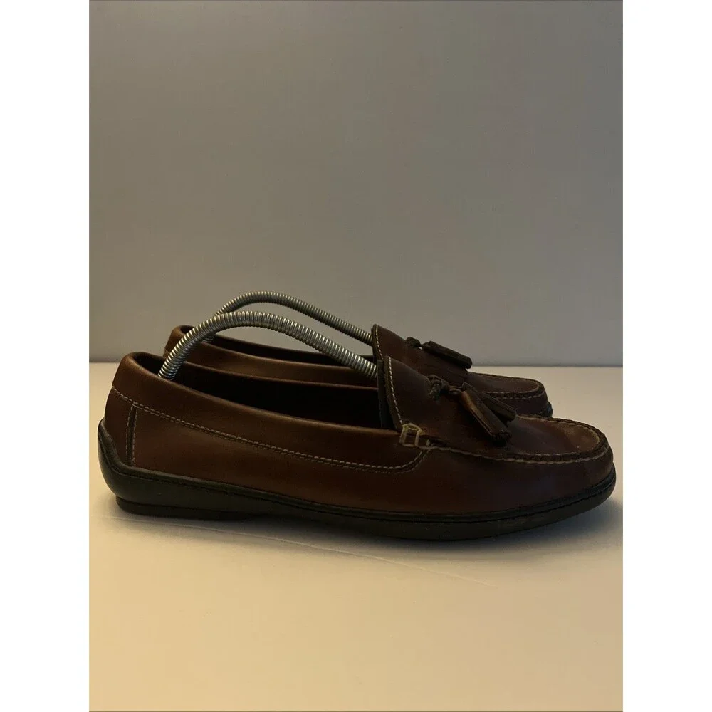 Cole Haan Country Brown Tassel Driving Loafers Shoes Men's Leather SZ 11